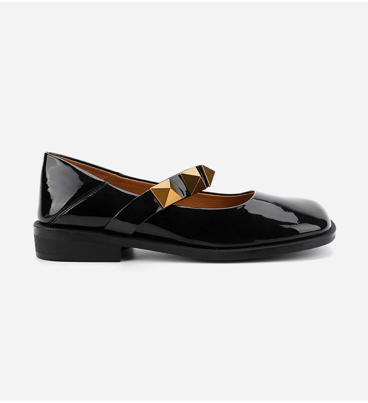 Non Slip Women Flat Leather Shoes , Ladies Beautiful Women Mary Jane Shoes