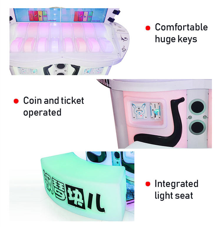 Music Arcade Video Game Machine For Kid Piano Block Puzzle Game