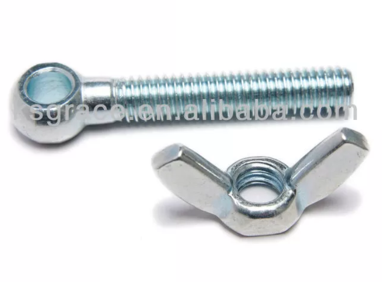 M4 To M100 Lifting Ring Eye Bolt Dog Bolt With Wing Nut
