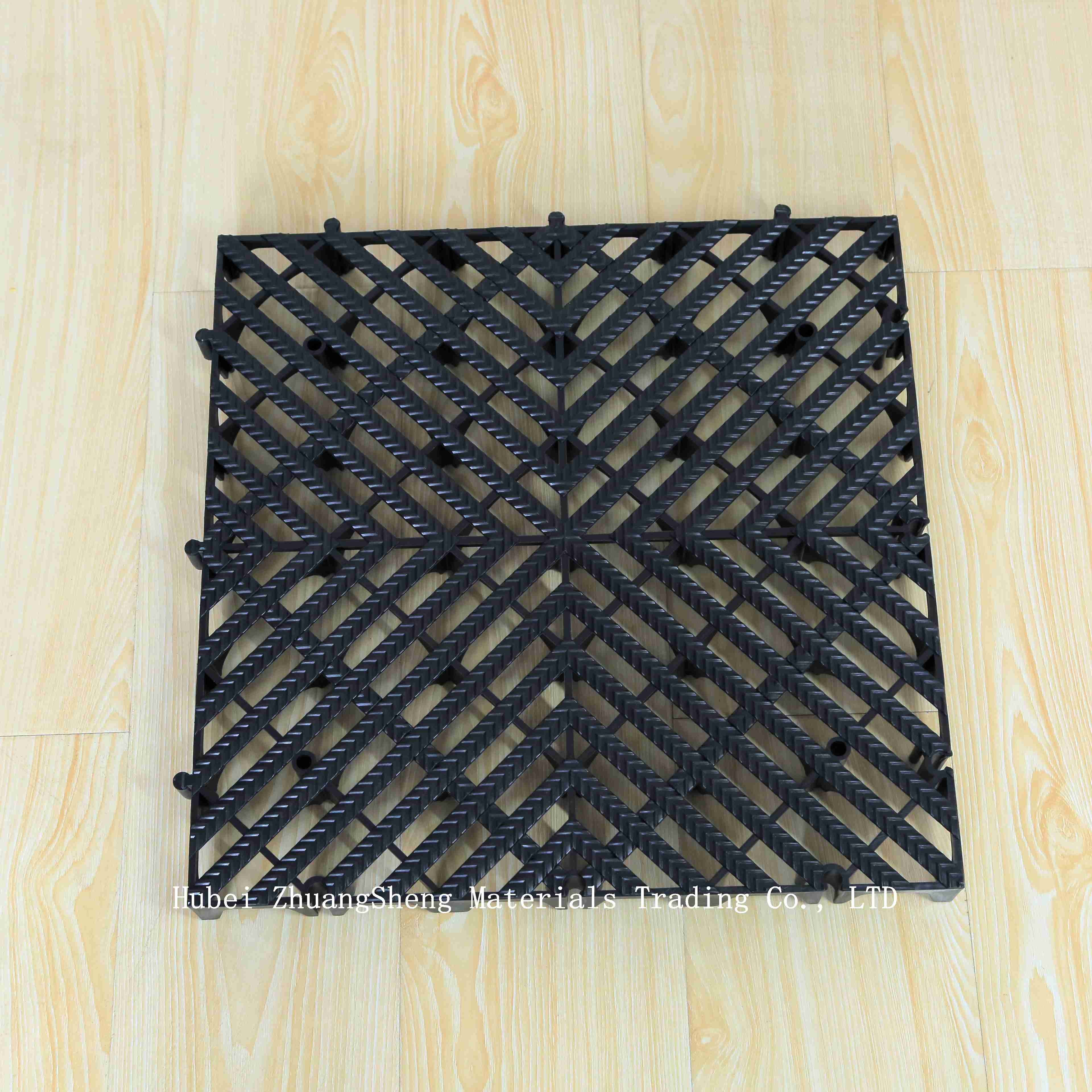 3.9mm Plastic Walkway Grating/ Plastic Permeable Floor / Outdoor Non Slip Plastic Flooring By Plastic Injection Molding