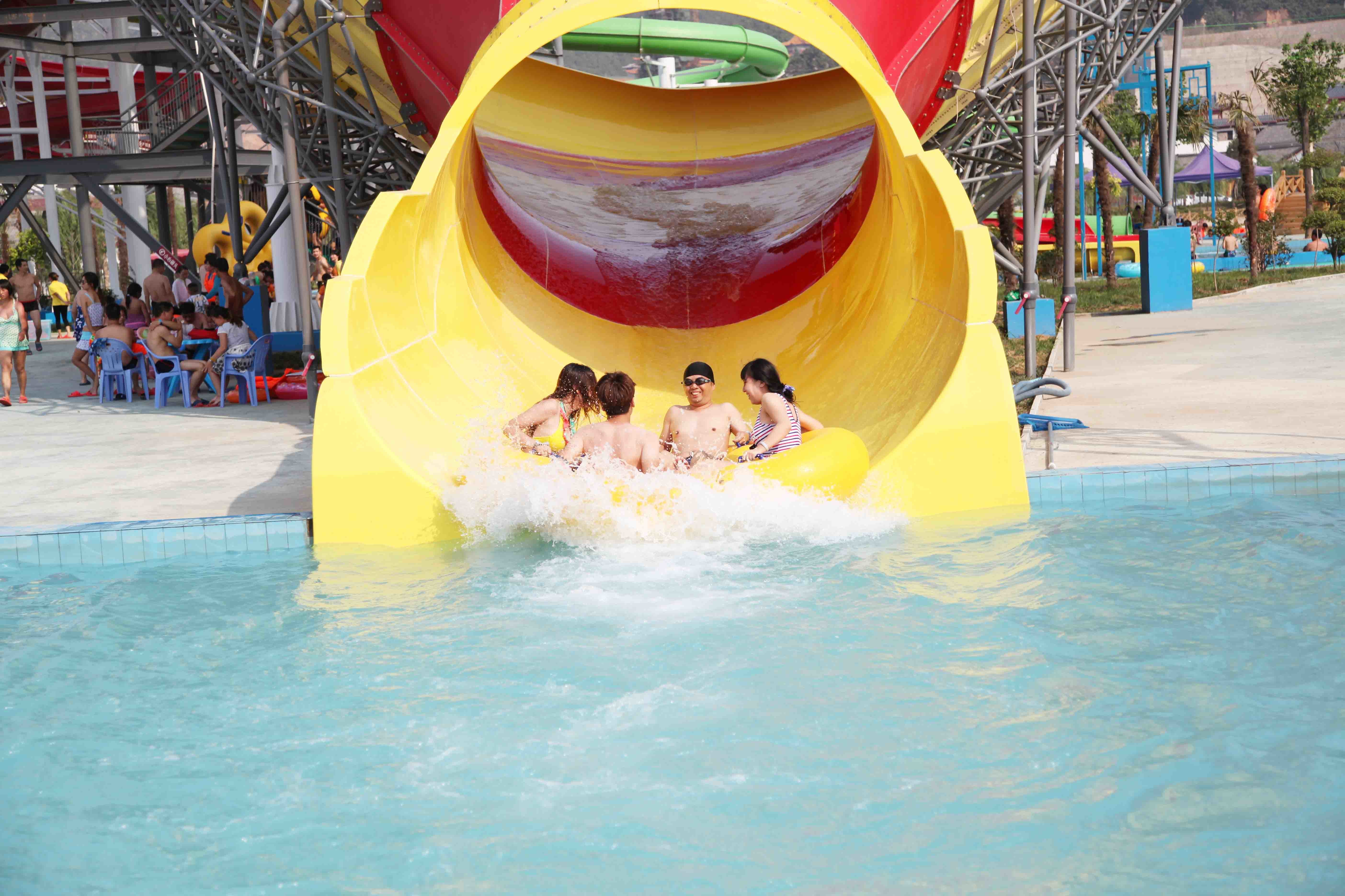 Fiberglass Waterpark Slide For Adult And Kids outdoor entainment