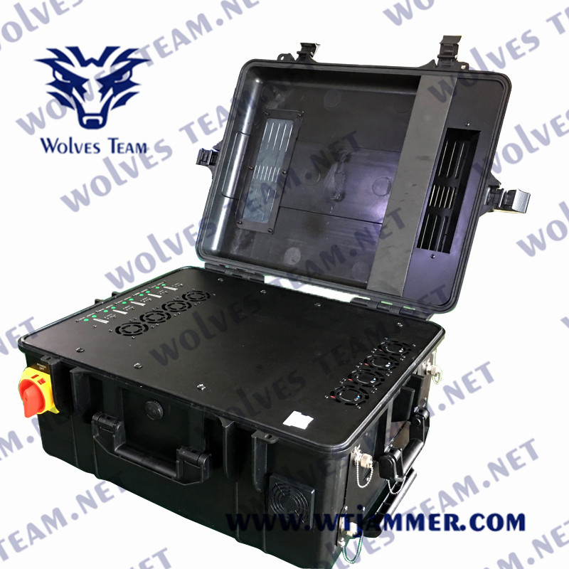 Military High Power Full Frequency All Cell Phone Jammer Customize Frequency Signal Waterproof Outdoor Jammer