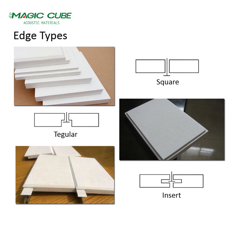 Modern Style Fiberglass Acoustic Ceiling Panels Flame Retardant With Padlock Hasp