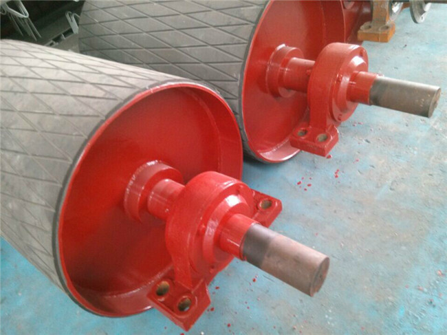 Customized Anti Slippery 800mm Take Up Pulley In Belt Conveyor