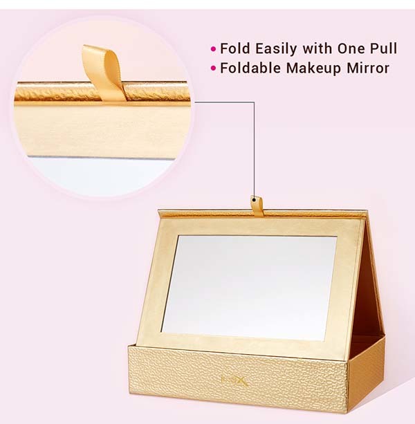 Jessup Light Golden Makeup Case Box Accessory Storage
