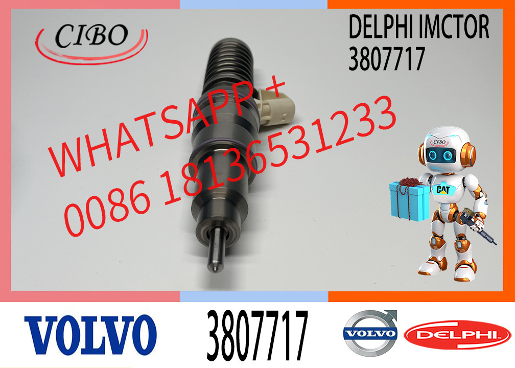 Reman Fuel Injector 3807717 03807717 3803569 3832980 BEBE4C11001 21160093 3801293 For VOL-VO Penta Industrial Marine D12-650
