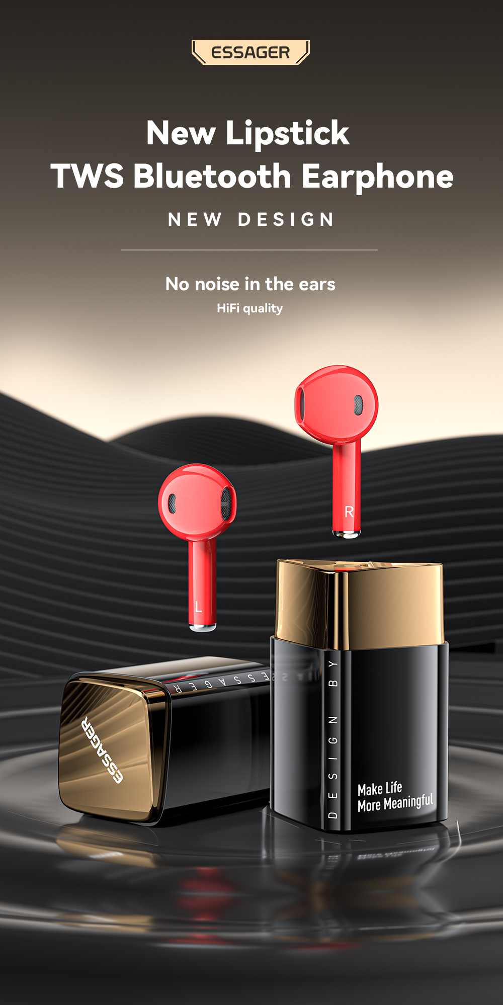 ESSAGER HE-006 Series TWS Wireless Earbuds BT5.3 For Android