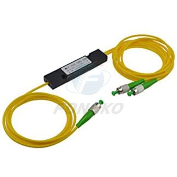 Wholesales high quality Optic fbt ABS coupler FC/APC 1x2 fiber optical splitter