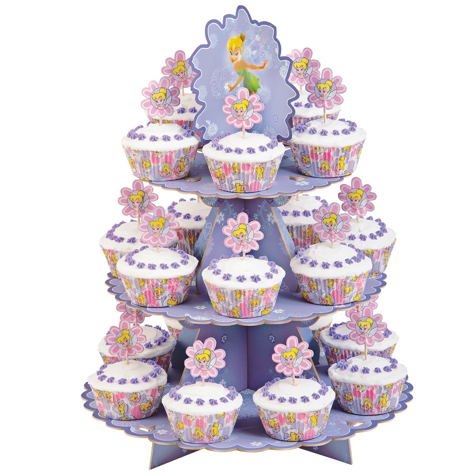 Kids Birthday Decorative Cardboard Cake Stand 3 Tier Type Offset Printing