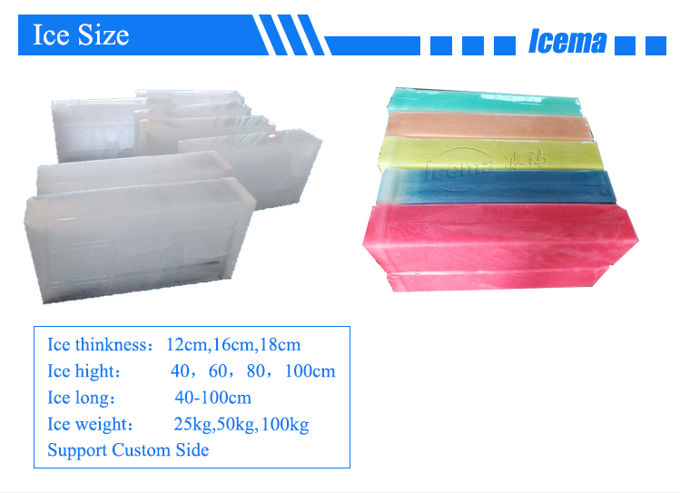 15 Tons Industrial Big Ice Block Making Machine 19.75KW