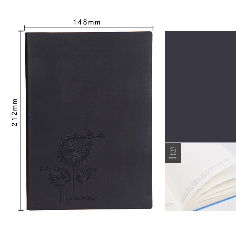 2022 Custom Logo Pu Leather Softcover Notebook Journal for Daily Weekly Monthly Planner
