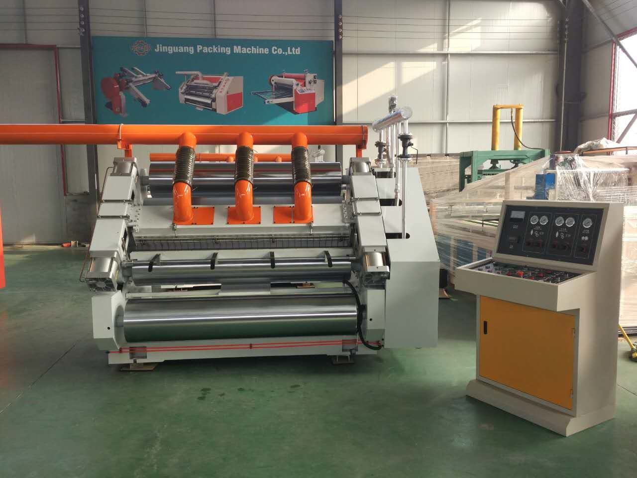 2 Ply Corrugated Paper Flute 80m/Min Single Facer Machine