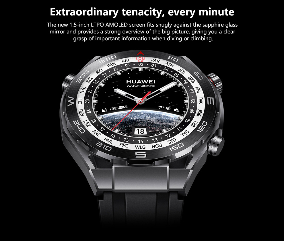 HUA-WEI WATCH Ultimate Sports Diving 100 Meter Deep Diving Outdoor Exploration Support Two-Way Beidou Satellite