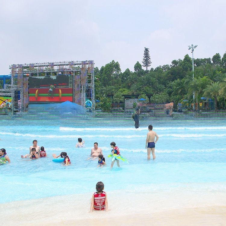 Wave Pool Construction for Water Park