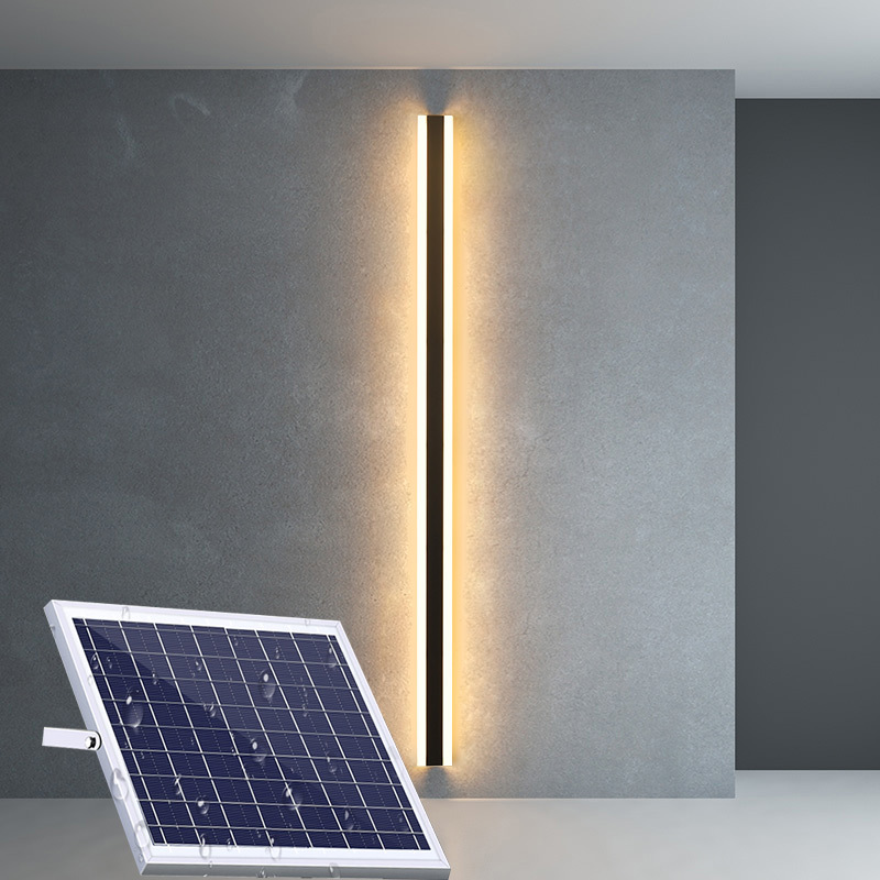 OEM ODM 3000K Aluminum Solar Wall Lights Outdoor Free Wiring For Villa Yard