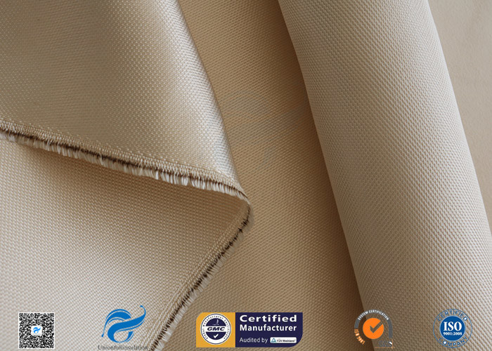 900℃ Highly Heat Resistant Silica Fabric 0.7mm Brown High Silica Cloth Satin Weave