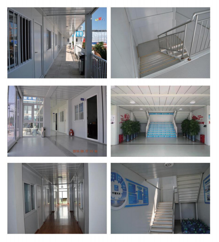 2 Floor Flat Pack Prefab Container Van House With Light Steel Frame Sandwich Panel Wall