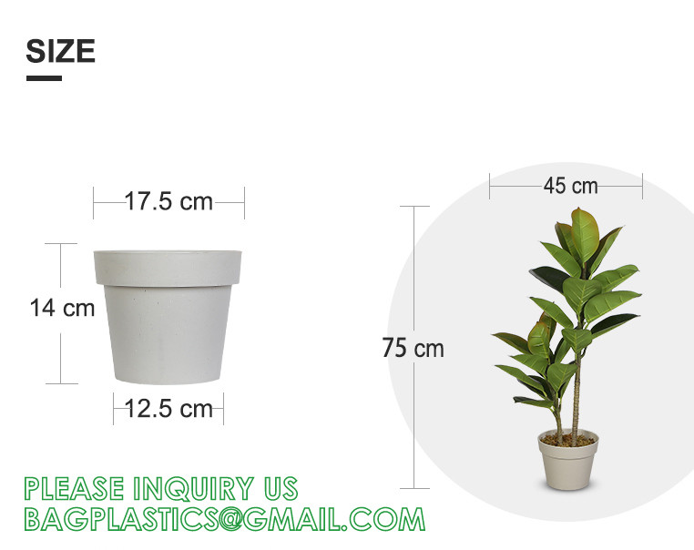 1.3m Potted Oak Tree Bonsai Faux House Plants For Home Decor Artificial Rubber Ficus Greenery Home Sets