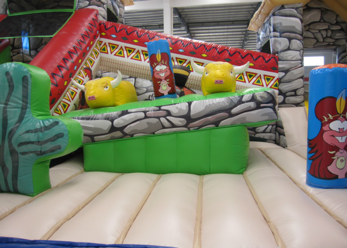 Indoor Ancient Indian Inflatable Fun City 8 X 6 X 5m Nontoxic Enviroment - Friendly