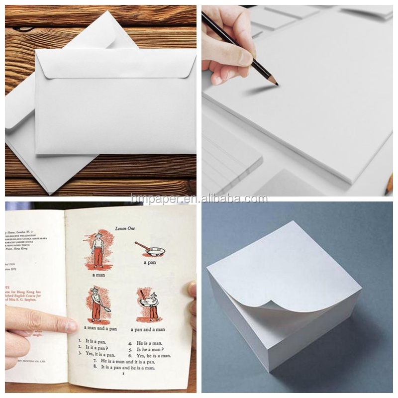 Matt White Woodfree Uncoated Paper Board For Poster Card Brochures