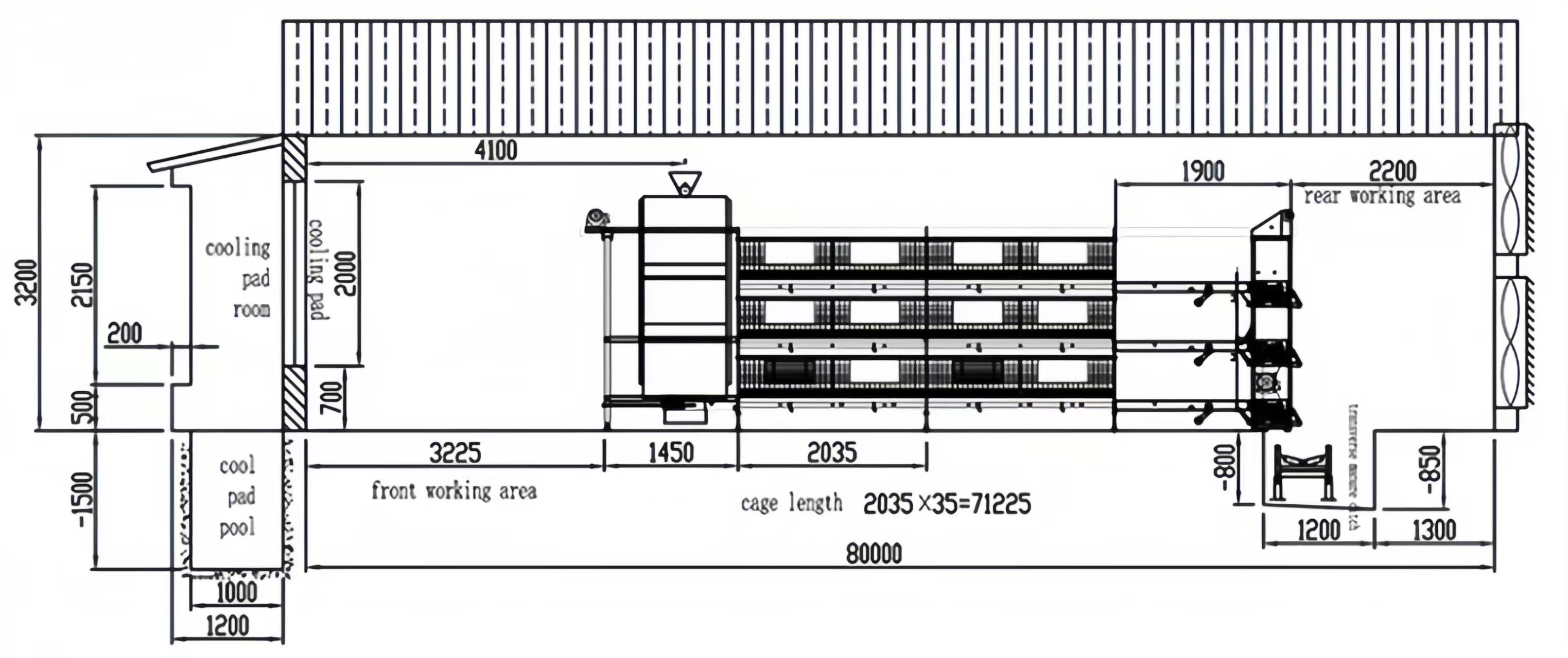 3 Tiers-10 Tiers Broiler Chicken Cage Automatic Broiler Battery Cage System