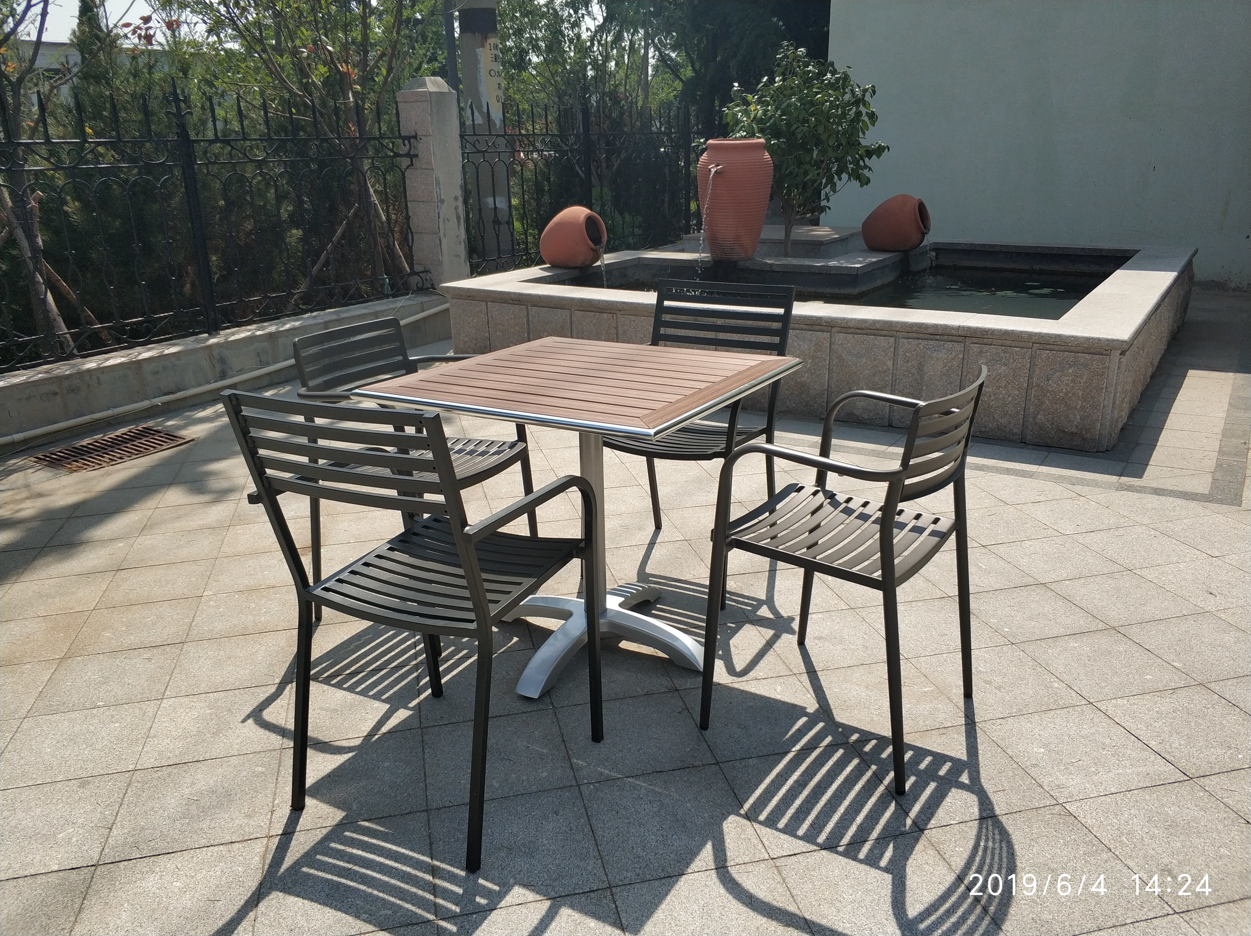 Cross Table base Aluminum Table leg Outdoor Furniture Leisure Table chair
