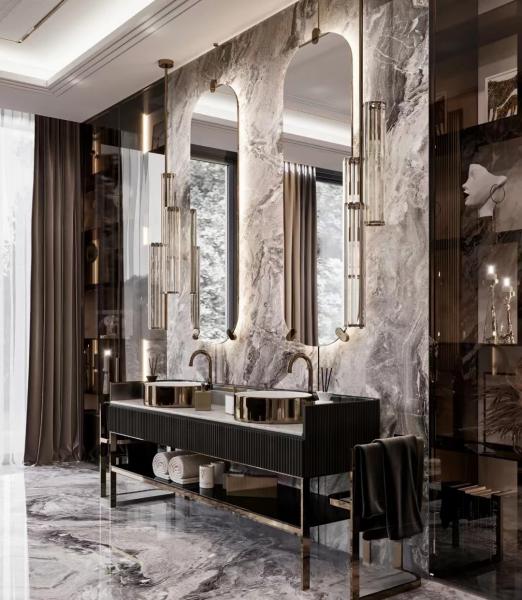 Rock Plate Luxury Hotel Furniture Ceramic Seamless Integrated Bathroom Basin