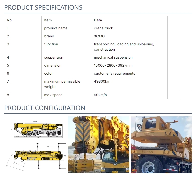 100 Tons Lifting Crane Cargo Truck For Heavy Duty Transport