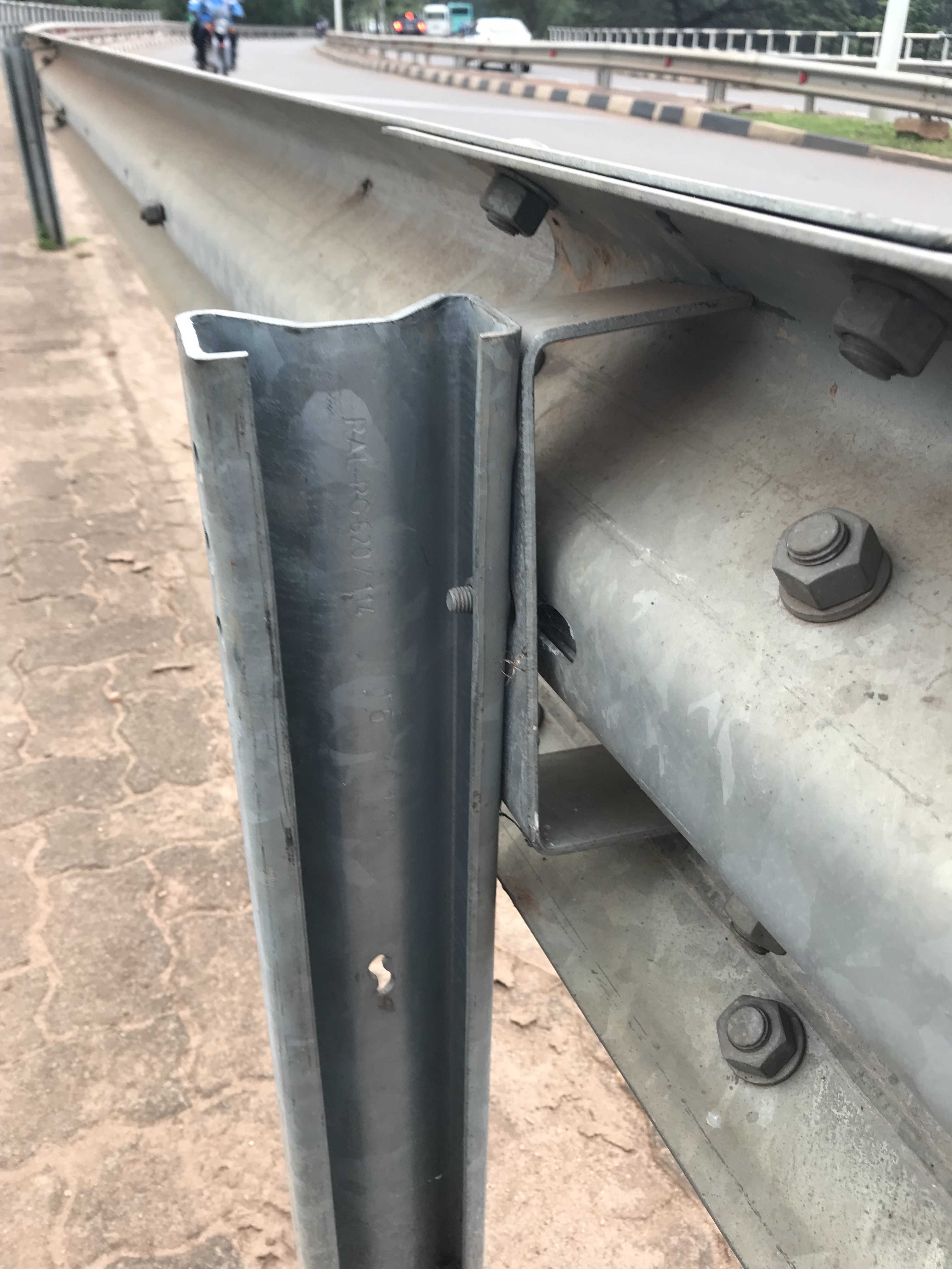 ISO 9001 W Beam Anti Collision Guardrail Galvanized Steel Highway Guardrail