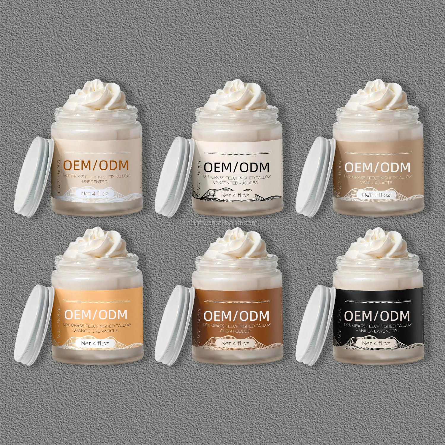 Wholesale Deeply Moisturizing Body Lotion Natural Sweet Almond Oil & Grass Fed Beef Tallow Nourishes Face Body Skin Care