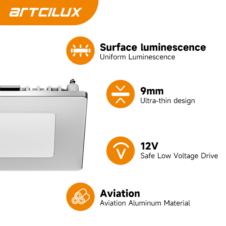Replaceable Cover Under Cabinet LED Spotlights DC12V In Bedroom / Kitchen