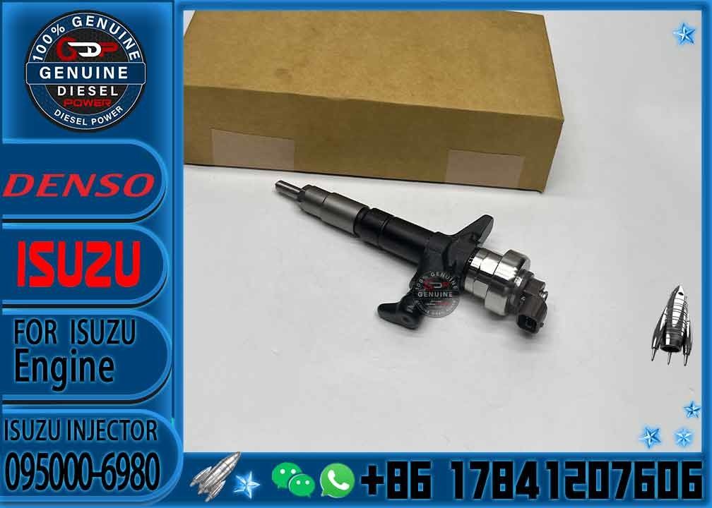 Genuine New 4JJ1 Dmax 3.0L 095000-6980 Common Rail Injector 8-98011604-5 8-98011604-1 For Isuzu 4JJ1