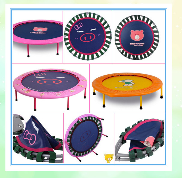 China Supply Original Design Mini Round Folding Trampoline for Children/Small Size Outdoor Trampoline