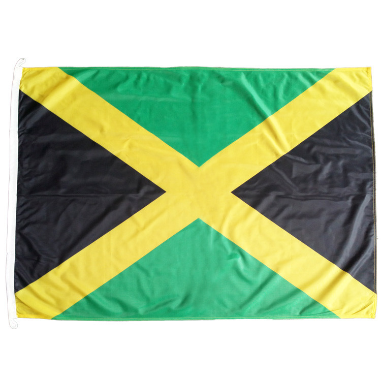 Single Side Double Sides Interlayer Country Flags Jamaica 100% Polyester