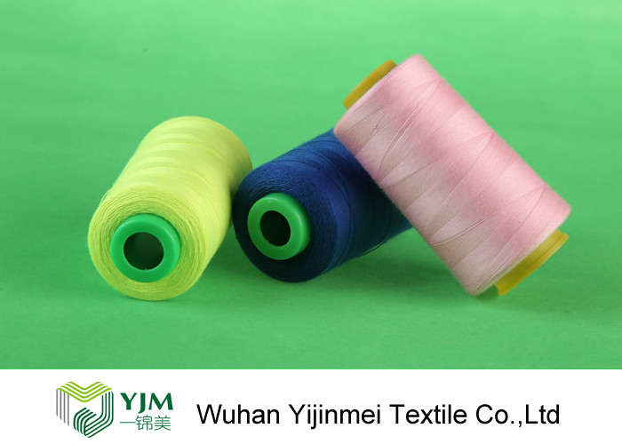 Strong Polyester Industrial Sewing Threads , Polyester Embroidery Thread Spool Thread