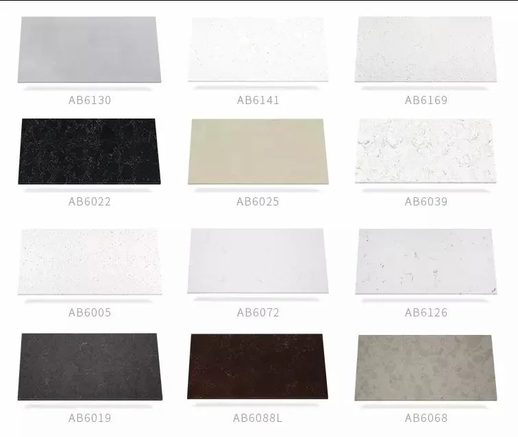 NSF SGS Certification Leather Finish Surfaces Engineered Quartz Stone Slab for Wall Decoration