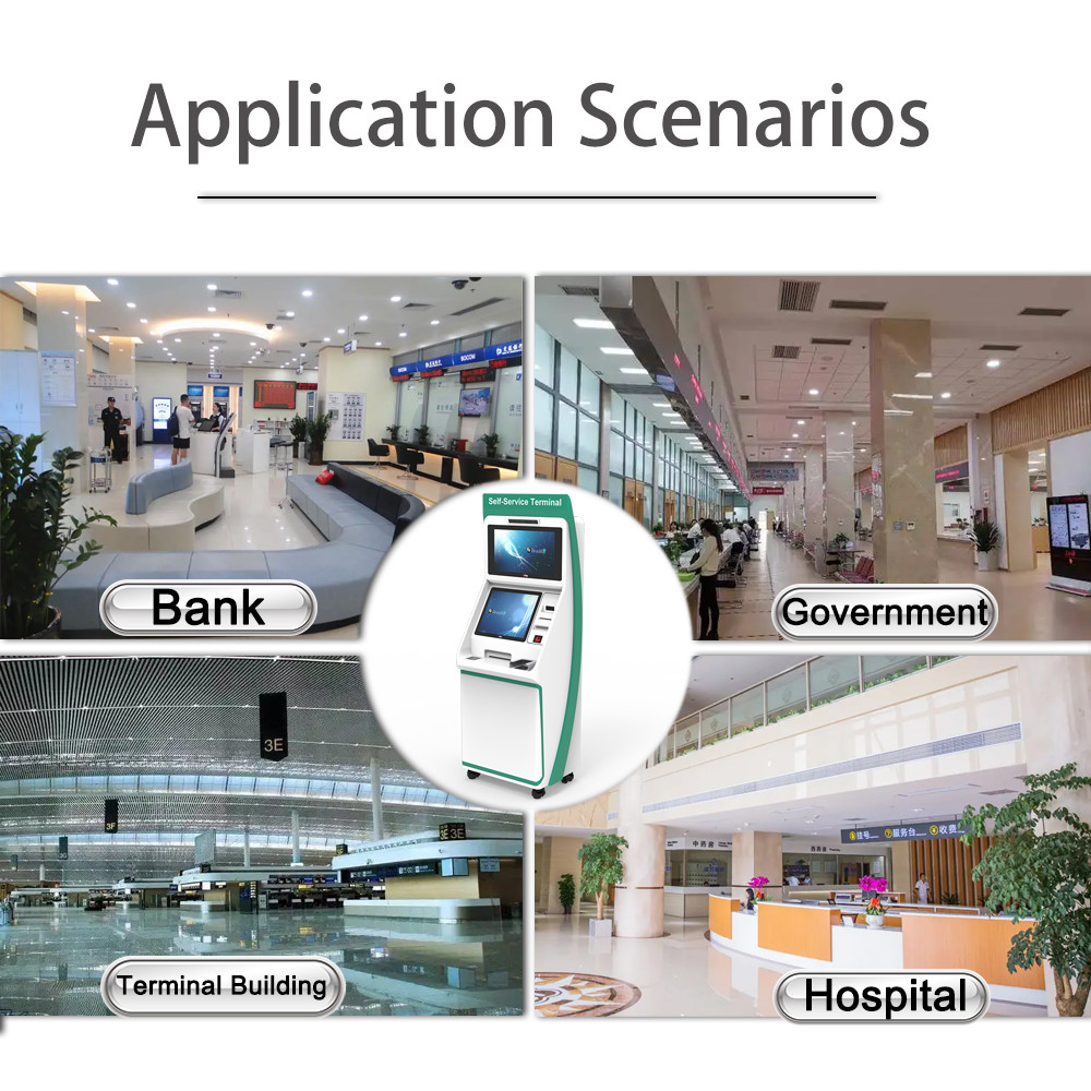 Ticketing Payment Self Printing Kiosk Electronic Interactive Touch Screen Kiosk