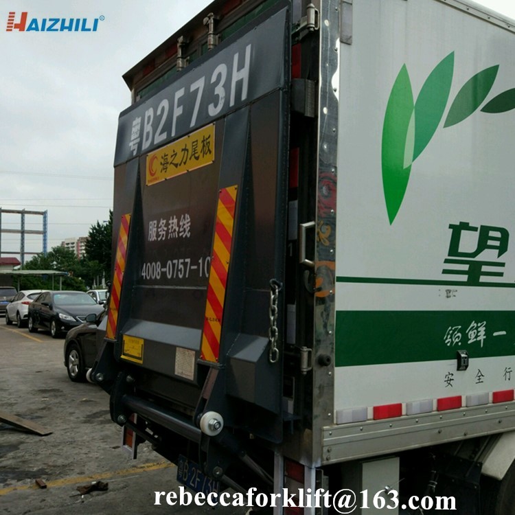 Hot selling excellent quality 1500kg steel/aluminum hydraulic van truck tail lift