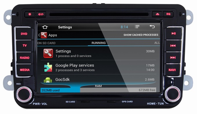 Ouchuangbo Car Stereo DVD Player for Volkswagen Golf V /Golf VI /Tiguan Android 4.2 GPS Navi 3G Wifi Radio OCB-8813B