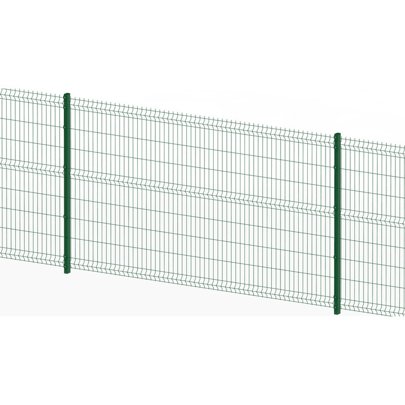 Steel 3D V Mesh Security Fencing 4mm 60mm Post 50mm X 200mm