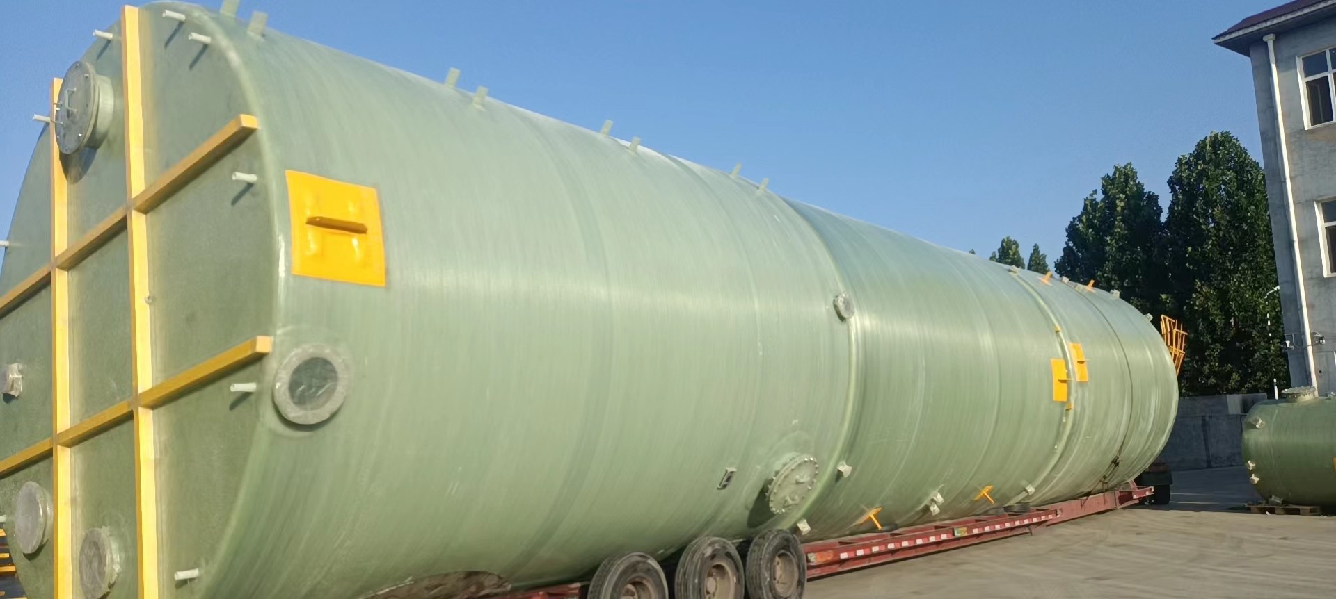 Alkali Resistant FRP / GRP Storage Tank For Sewage Treatment