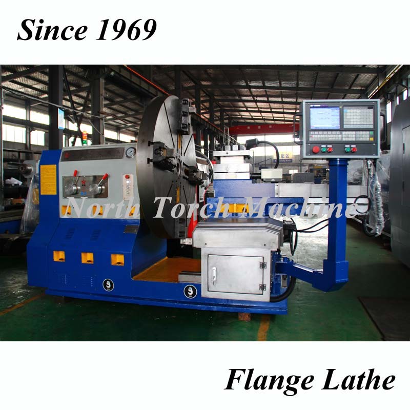 Heavy Duty Horizontal Flange Lathe For Machining 5000 Mm Flange Flywheel