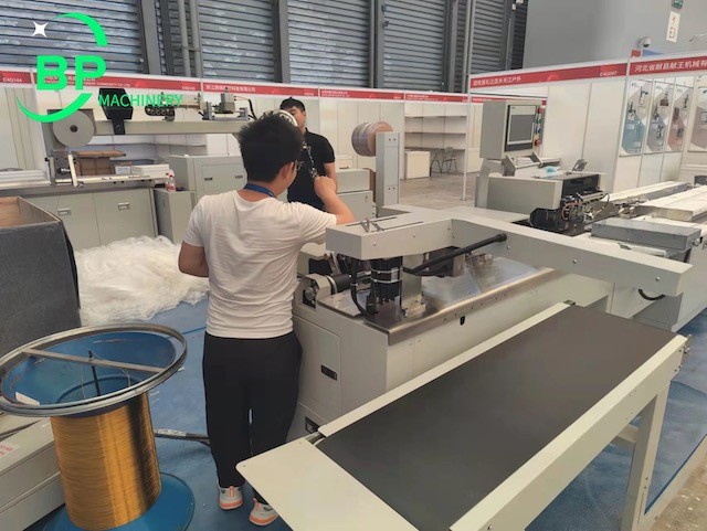 China automatic notebook spiral wire metal binding machine -Ningbo Bp Machinery 