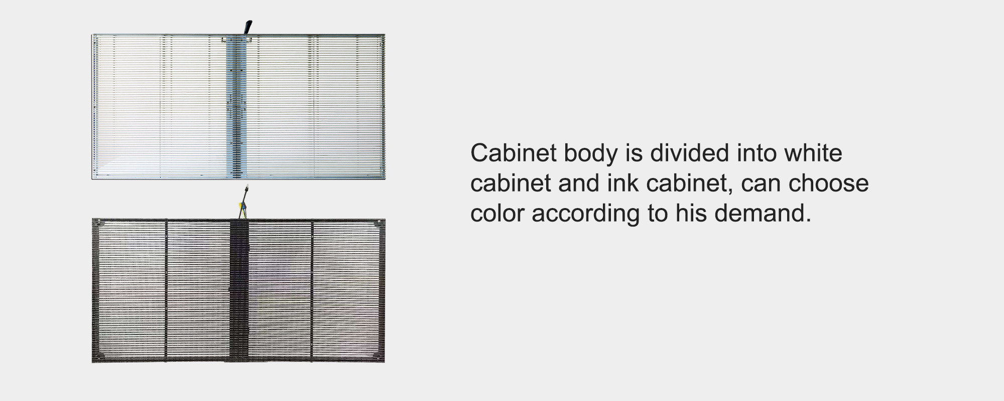 Indoor Transparent LED Curtain Screen 1000*500mm 1000*1000mm With Nationstar LED Chip