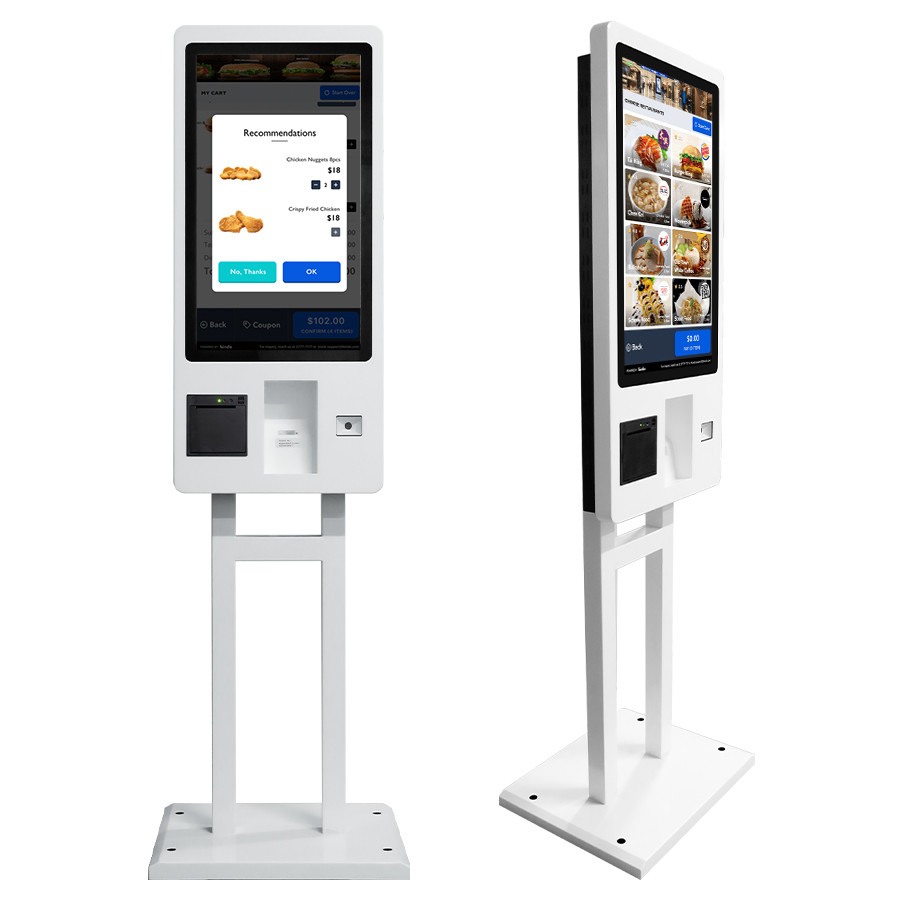 Self service kiosk touch screen barcode reader Scanner kiosk