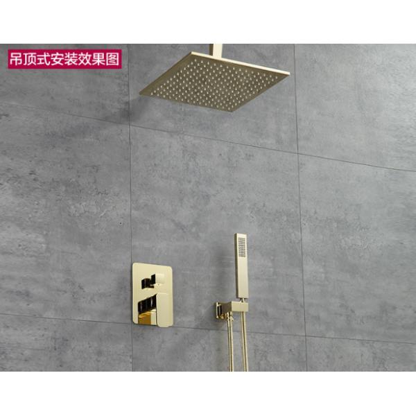 Brushed Gold Black Silver Embedded OEM Concealed Basin Mixer