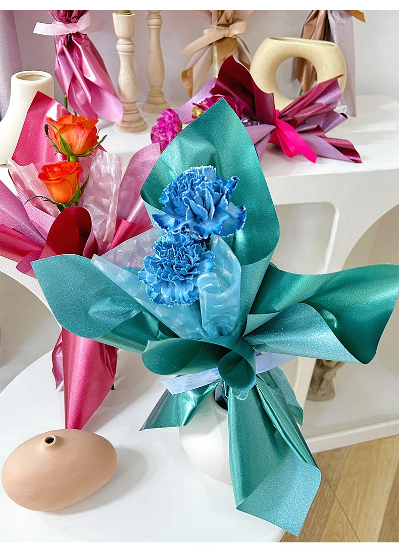 Custom Logo Packaging Film The Essential Component for Designer Flower Wrapping Paper