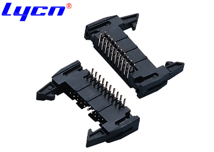 Long Latch 2.54mm Pitch Ejector Header Connector PBT PA6T PA66 PA9T LCP