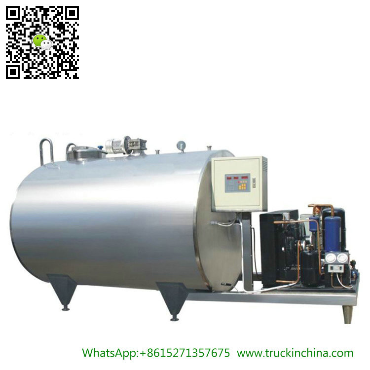 Stainless steel Milk Cooling Tank Body For Lorry Trucks 8CBM- 25CBM
