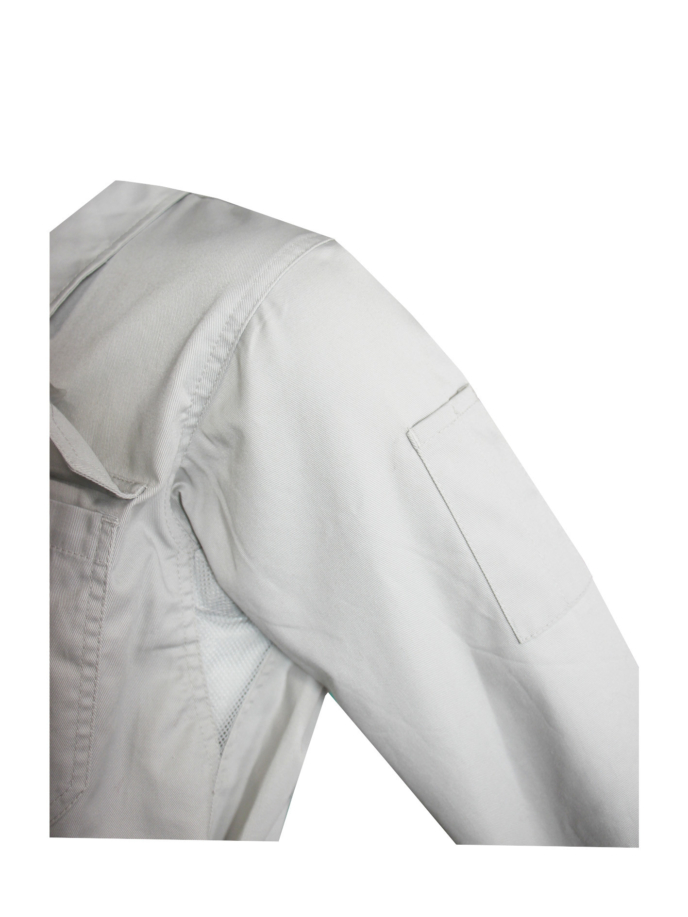 280GSM Twill 3/1 Flame Retardant Coverall Multi Pockets Light Gray